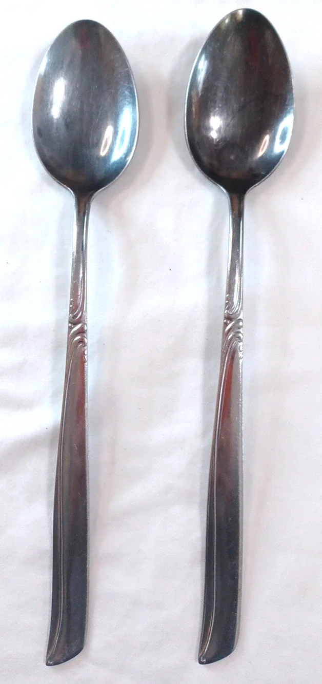 2 VTG North Sea Serving Spoons Present MCM Stainless Steel Japan